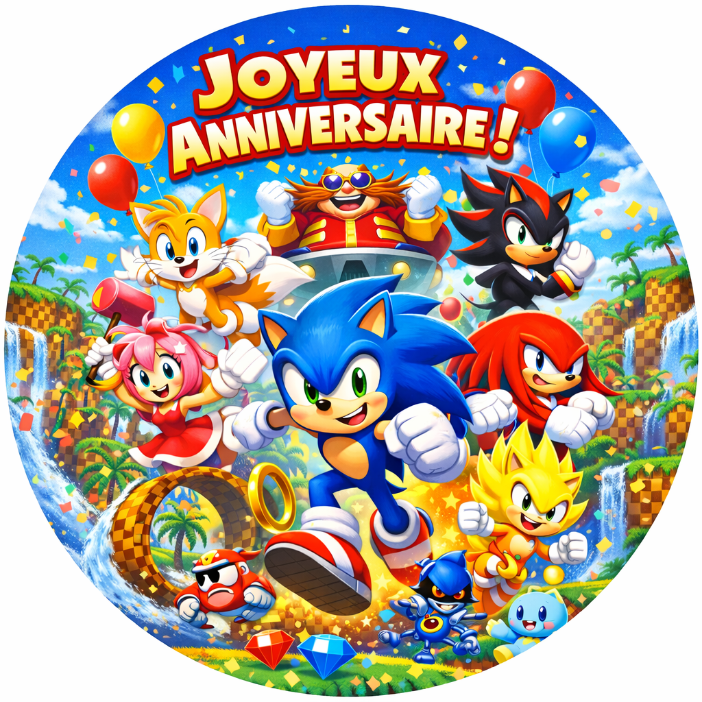 Photo Comestible - Sonic