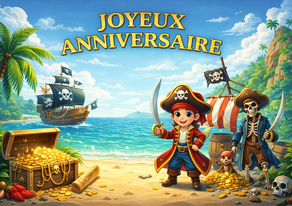 Photo Comestible - Pirates Trésor