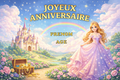 Photo Comestible - Princesse Colorée Château