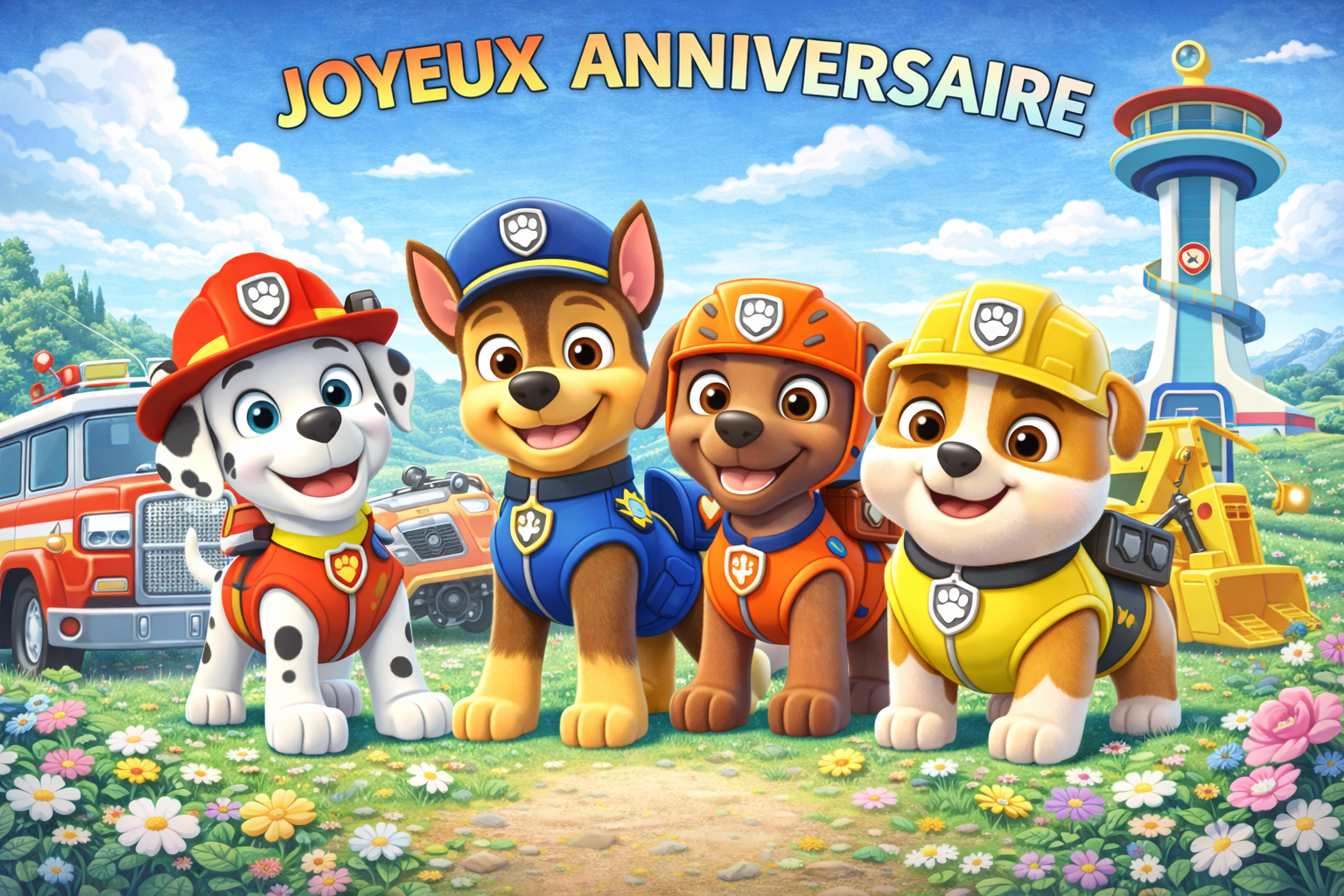 Photo Comestible - La Pat'Patrouille