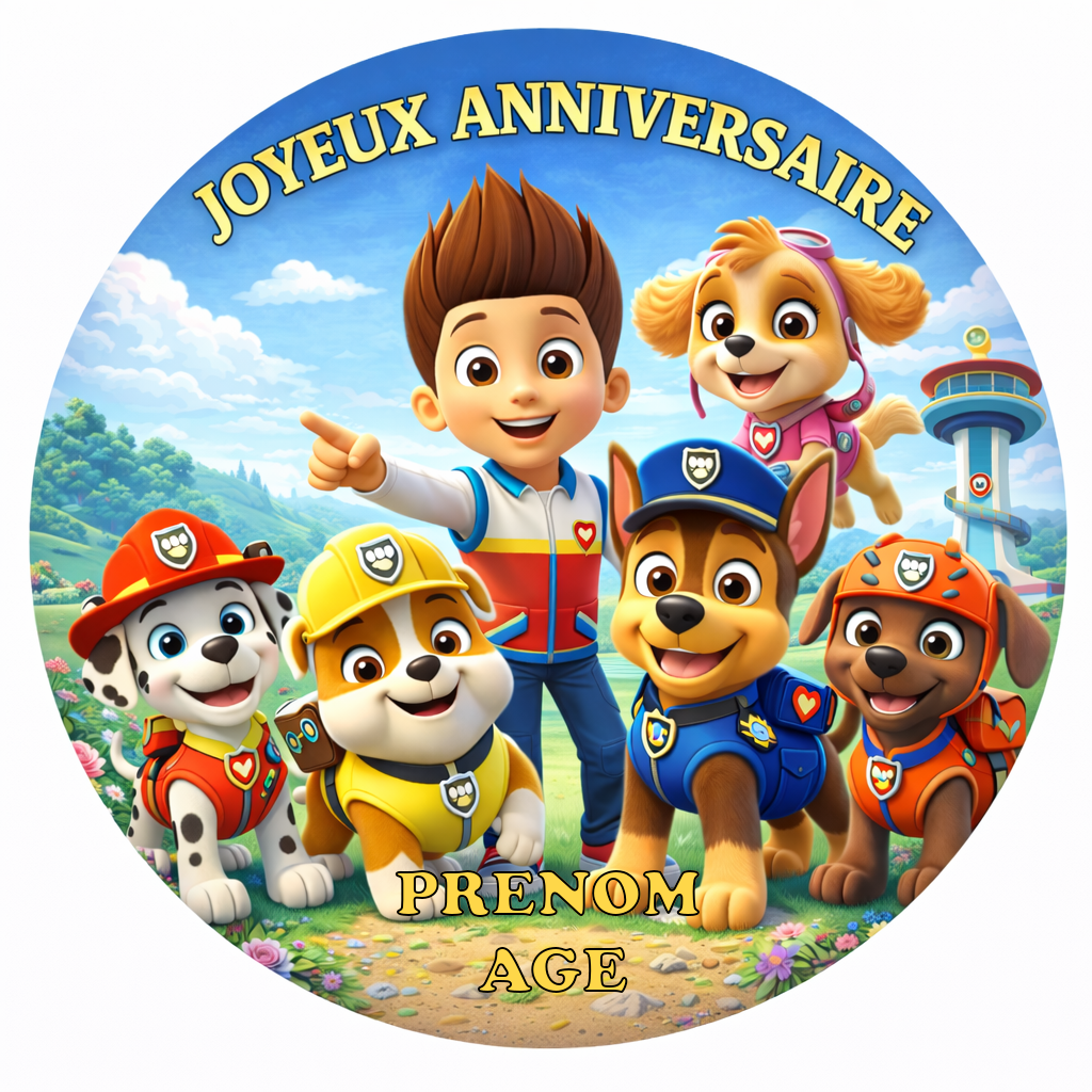 Photo Comestible - Pat'Patrouille