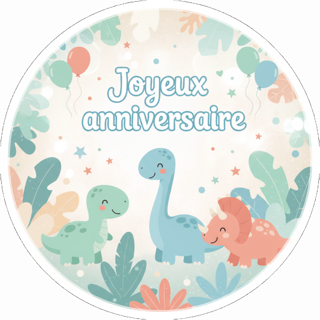 Photo Comestible - Dinosaure