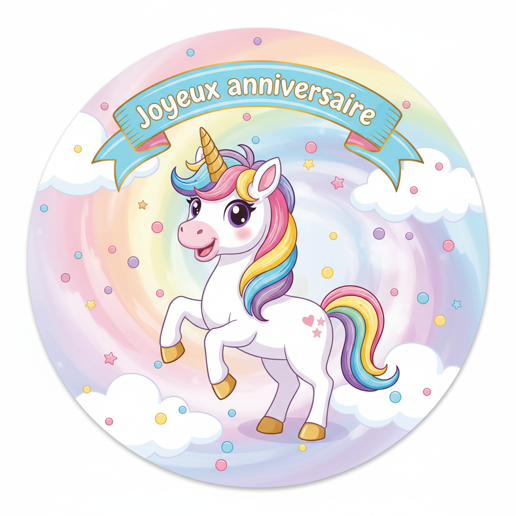 Photo Comestible - Licorne