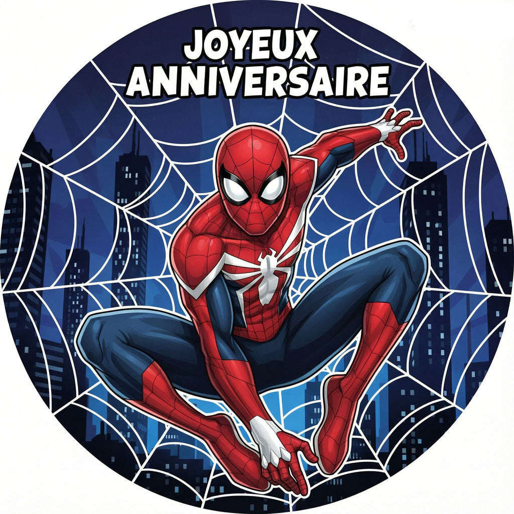 Photo Comestible - Super-héros Spiderman
