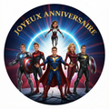 Photo Comestible - Super-héros Avengers
